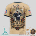 Chicago Bears Bugs Bunny Smart Heart Built On Brains T Shirt - Limotees LLC