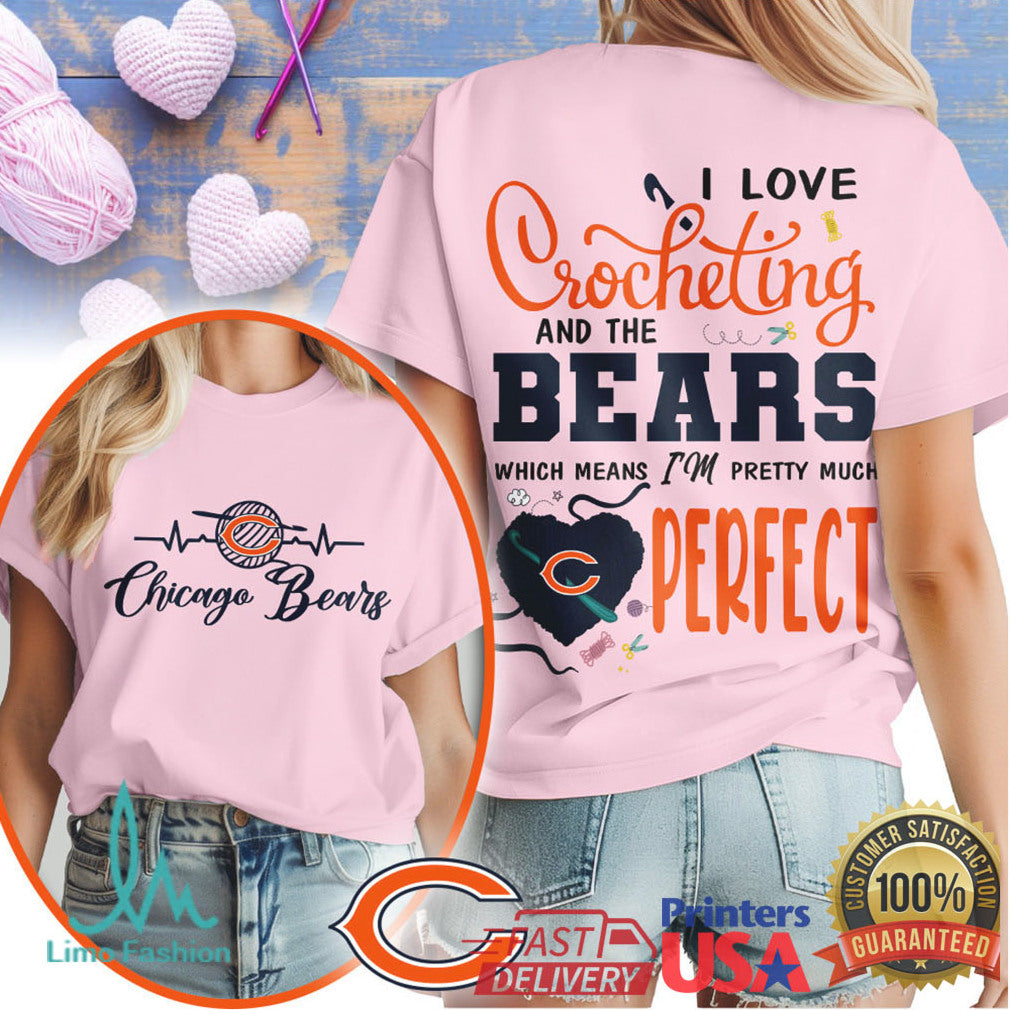 Chicago Bears Crochet Enthusiast T Shirt Perfect Bears Fan Gift - Limotees LLC