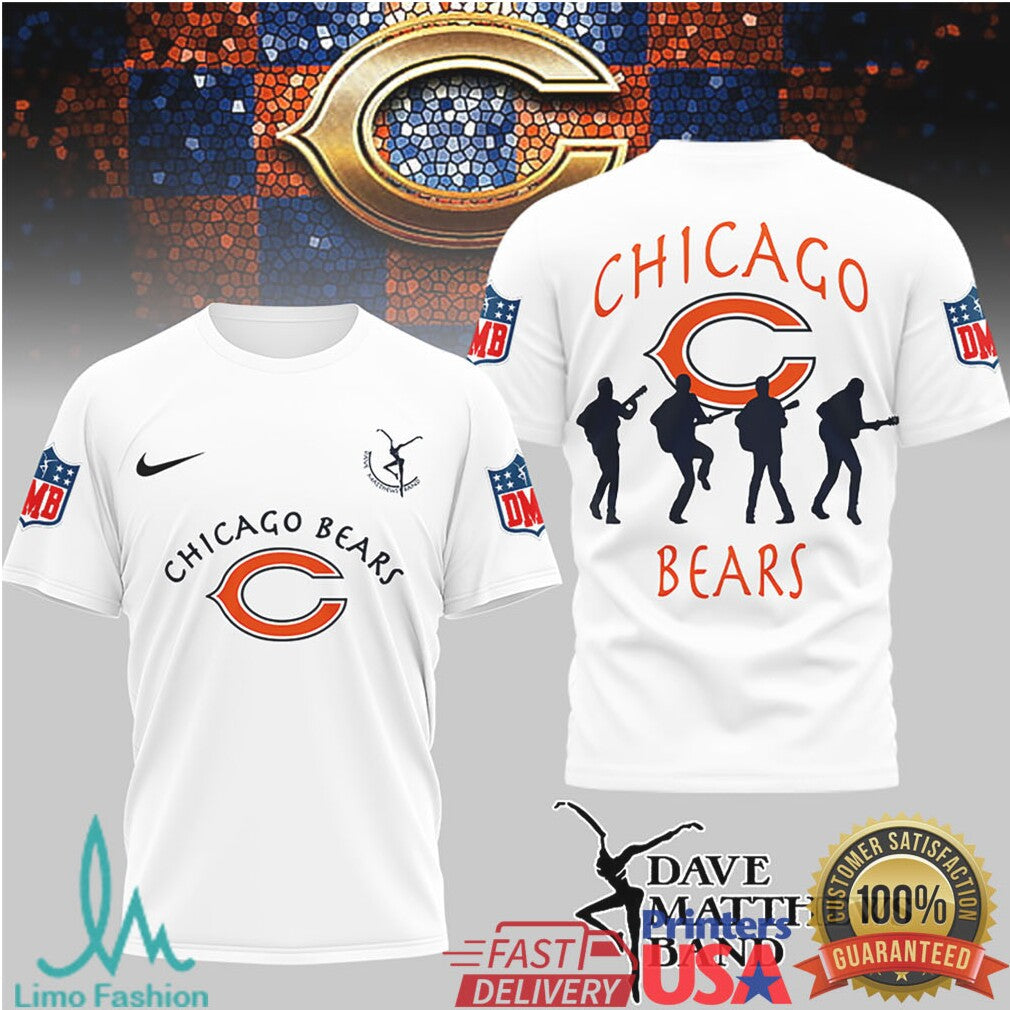 Chicago Bears Dave Matthews Band DMB Fired Up Fan T Shirt - Limotees LLC
