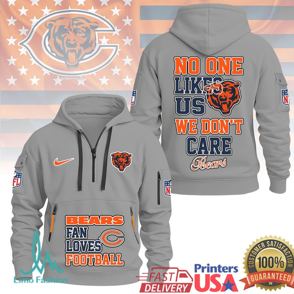 Chicago Bears Fan Loves Football No One Likes Us Athletic T Shirt - Limotees LLC