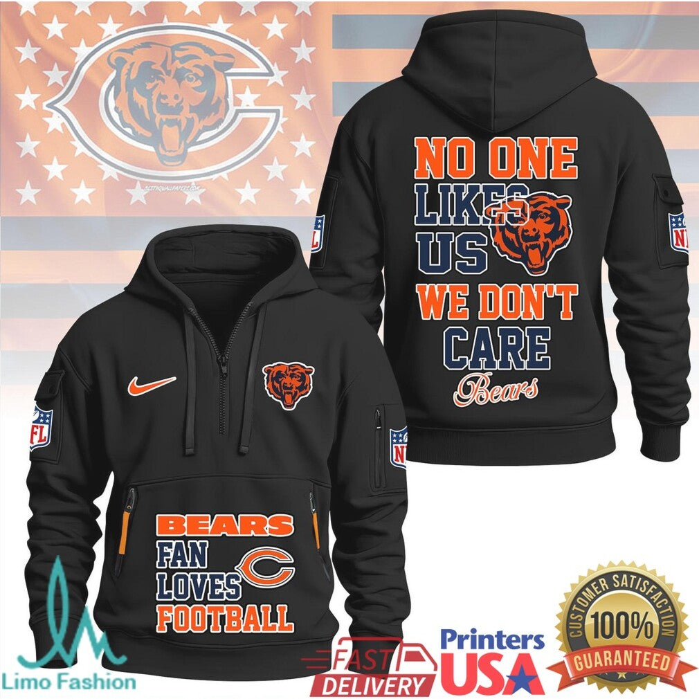 Chicago Bears Fan Loves Football No One Likes Us Athletic T Shirt - Limotees LLC