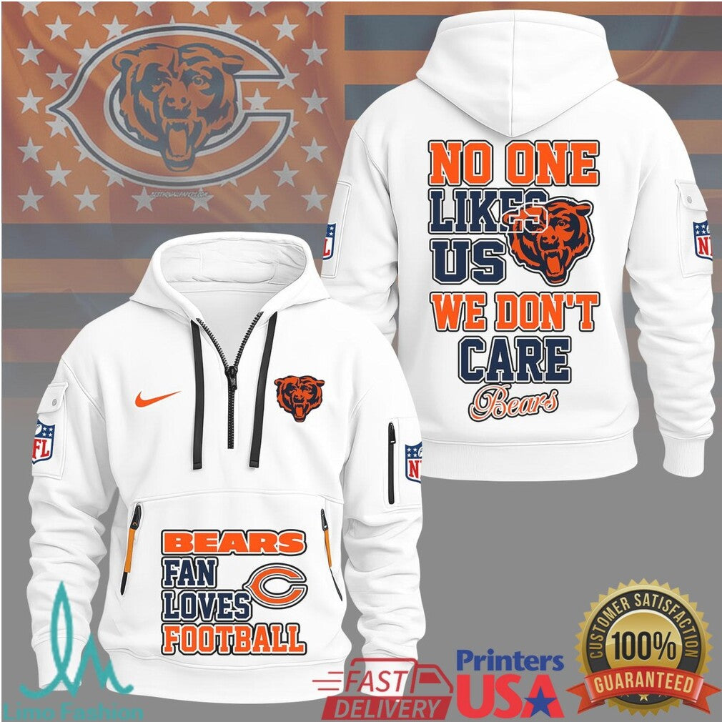 Chicago Bears Fan Loves Football No One Likes Us Athletic T Shirt - Limotees LLC