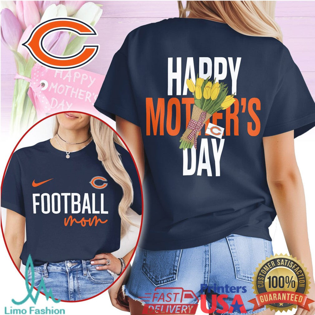 Chicago Bears Football Mom Happy Mother's Day T Shirt - Limotees LLC