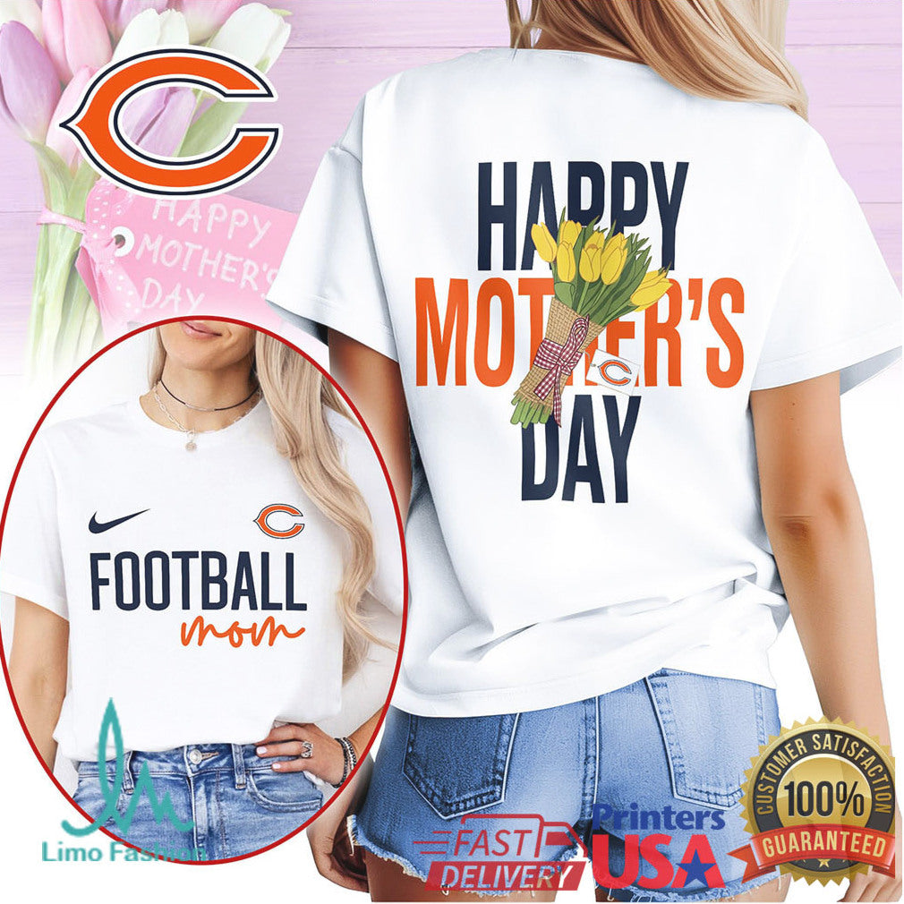 Chicago Bears Football Mom Happy Mother's Day T Shirt - Limotees LLC
