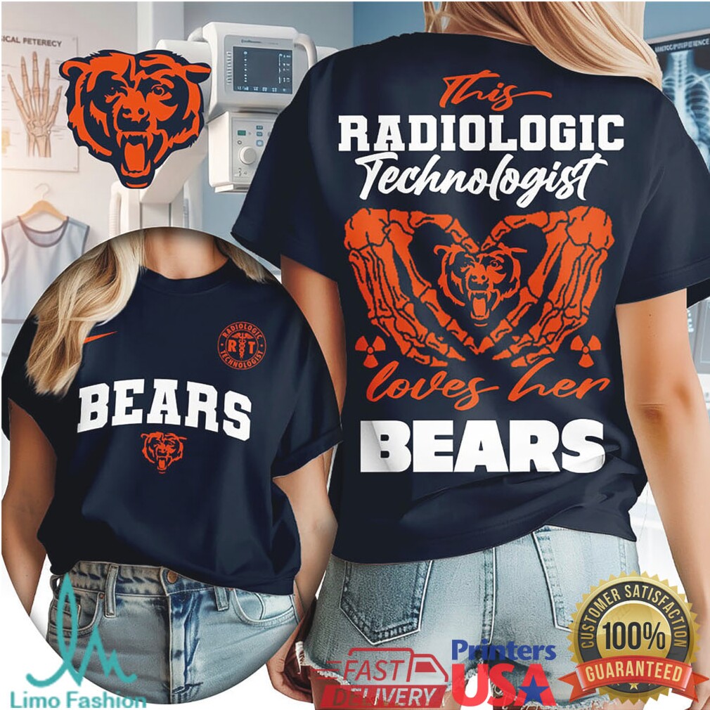 Chicago Bears Football This Radiologic Technologist Loves Her Bears Women Fans Retro T Shirt