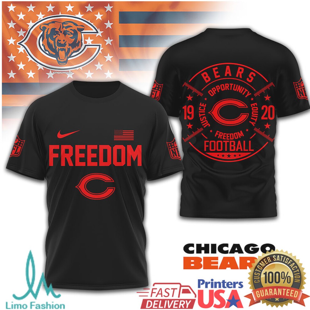 Chicago Bears Freedom Football Justice Opportunity Equity T Shirt - Limotees LLC