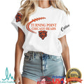 Chicago Bears Go Bears Custom Graphic Football White T Shirt - Limotees LLC