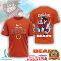 Chicago Bears Goku Anime Saiyan Power Sports T Shirt - Limotees LLC