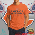 Chicago Bears Happy 250th Anniversary America Skull NFL T Shirt - Limotees LLC