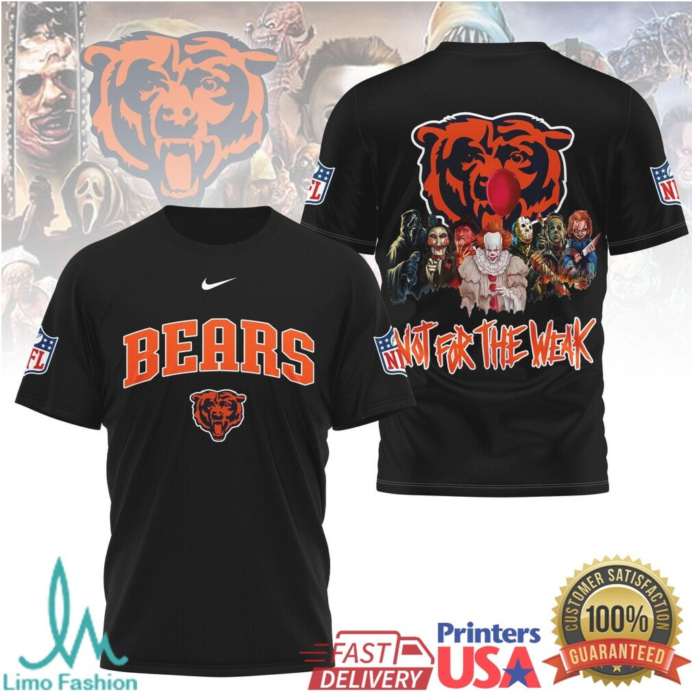 Chicago Bears Horror Villains Not For The Weak T Shirt - Limotees LLC