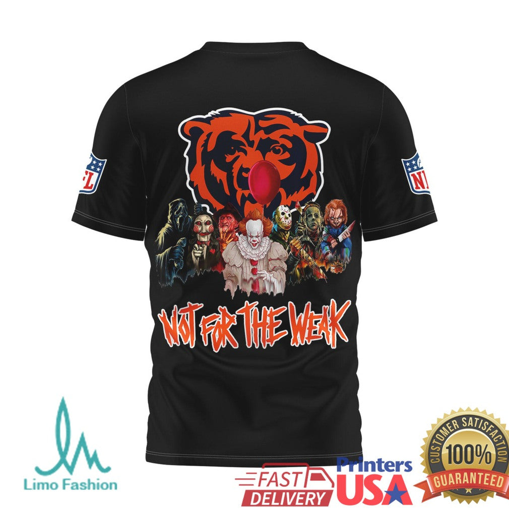 Chicago Bears Horror Villains Not For The Weak T Shirt - Limotees LLC