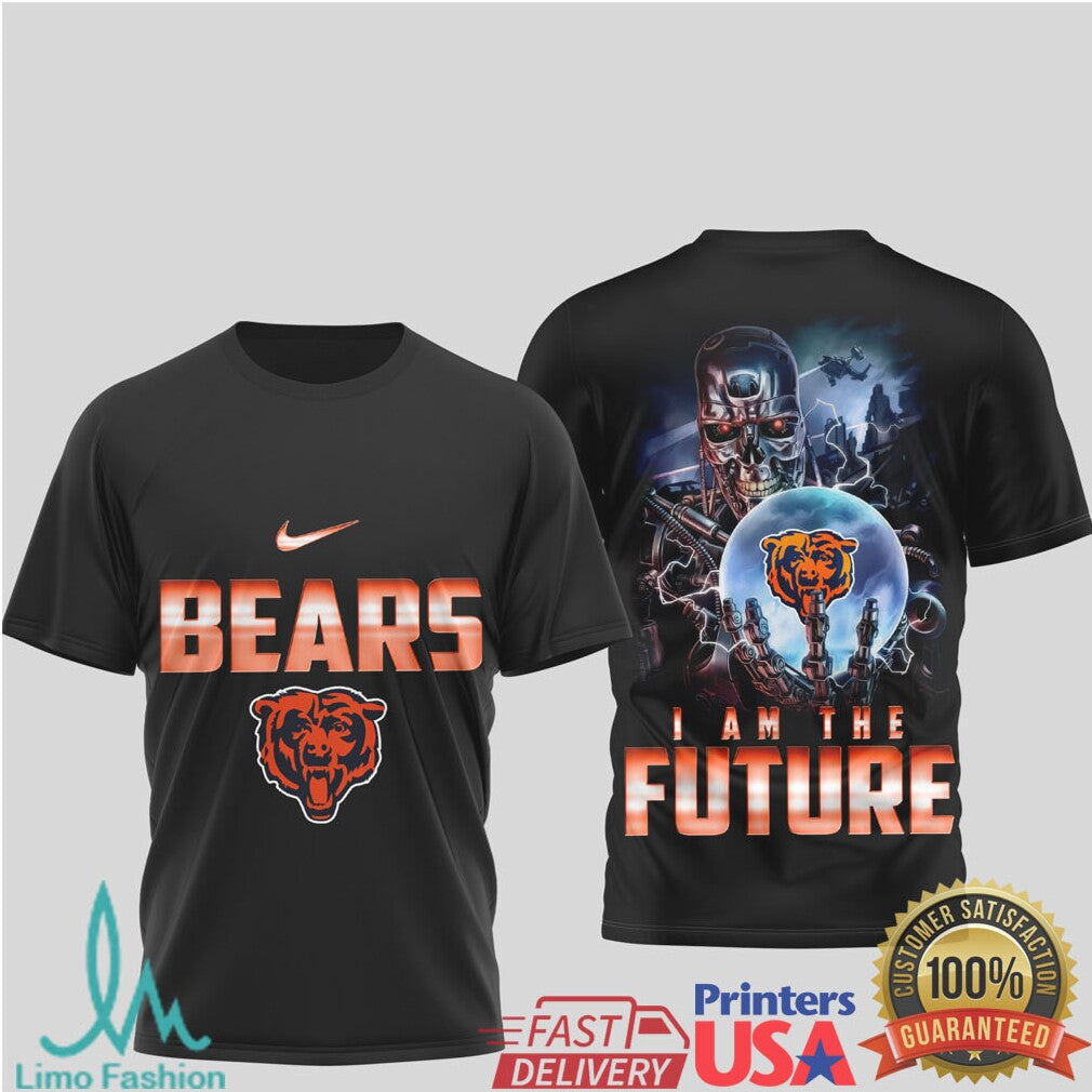 Chicago Bears “I Am The Future” Cyber Bear Mascot Graphic Tee - Limotees LLC