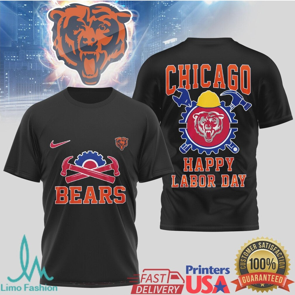 Chicago Bears Labor Day ST Shirtl & Grit Workwear T Shirt - Limotees LLC