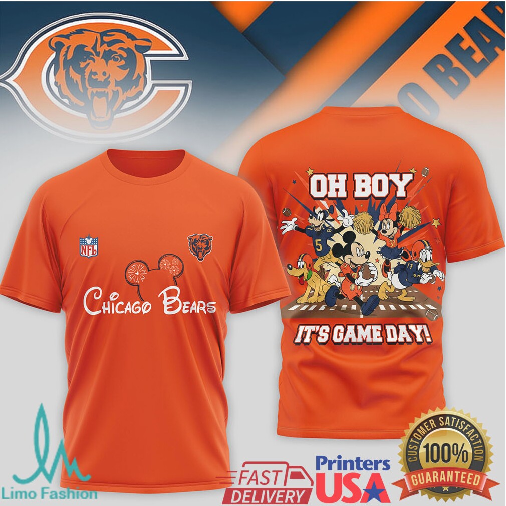 Chicago Bears Mickey Mouse & Friends NFL Game Day T Shirt - Limotees LLC