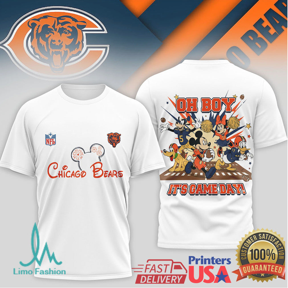 Chicago Bears Mickey Mouse & Friends NFL Game Day T Shirt - Limotees LLC