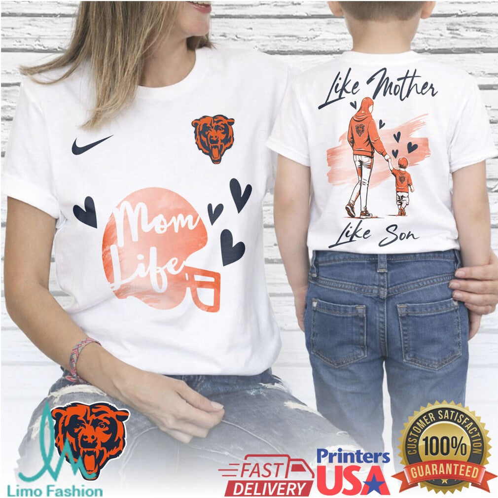 Chicago Bears Mom Life Like Mother Like Son Football Fan T Shirt - Limotees LLC