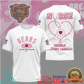 Chicago Bears Nurse Tackle Breast Cancer Awareness T Shirt - Limotees LLC