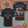 Chicago Bears Official Bad Bunny NFL Road To Super Bowl 3D Shirt - Limotees LLC