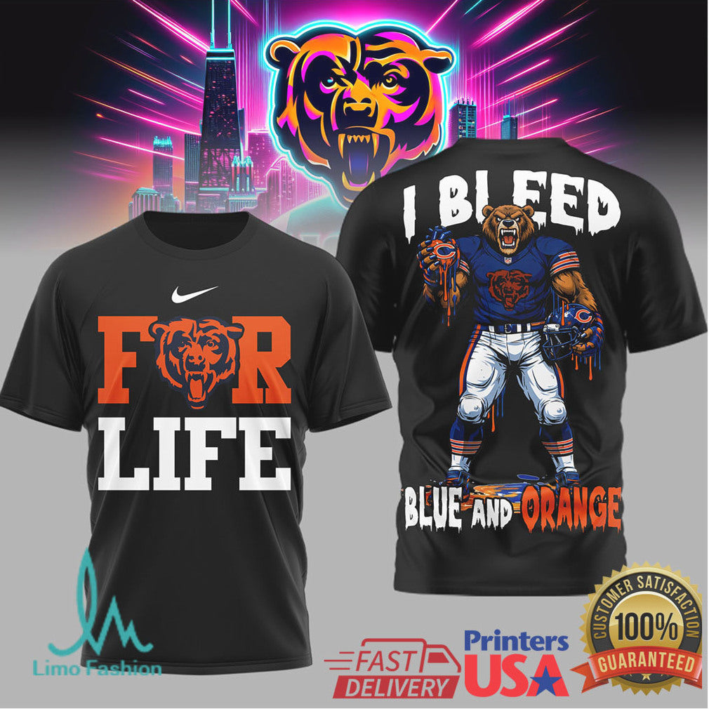 Chicago Bears Official NFL Built on Loyalty For Life 3D Shirt - Limotees LLC