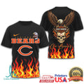 Chicago Bears Official NFL Eagle Harley Davidson 3D Shirt - Limotees LLC