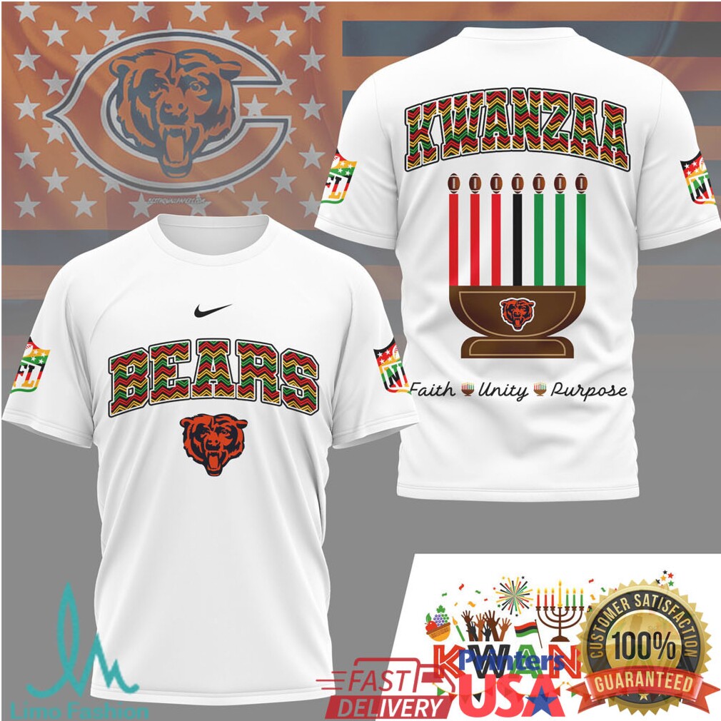 Chicago Bears Official NFL Kwanzaa Pride 3D Shirt - Limotees LLC