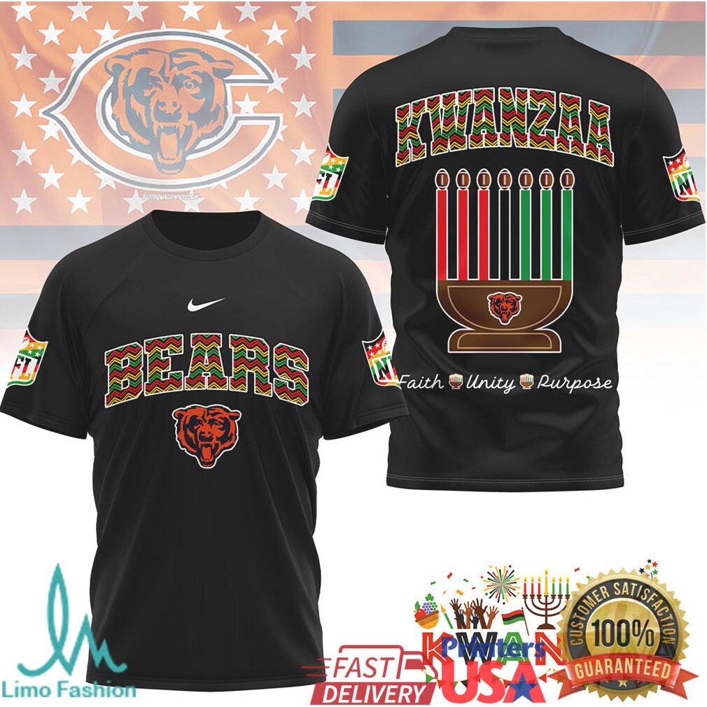 Chicago Bears Official NFL Kwanzaa Pride 3D Shirt - Limotees LLC