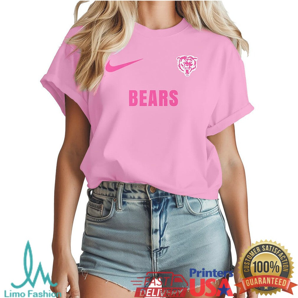 Chicago Bears Pink Breast Cancer Awareness “Tackle Breast Cancer” T Shirt - Limotees LLC