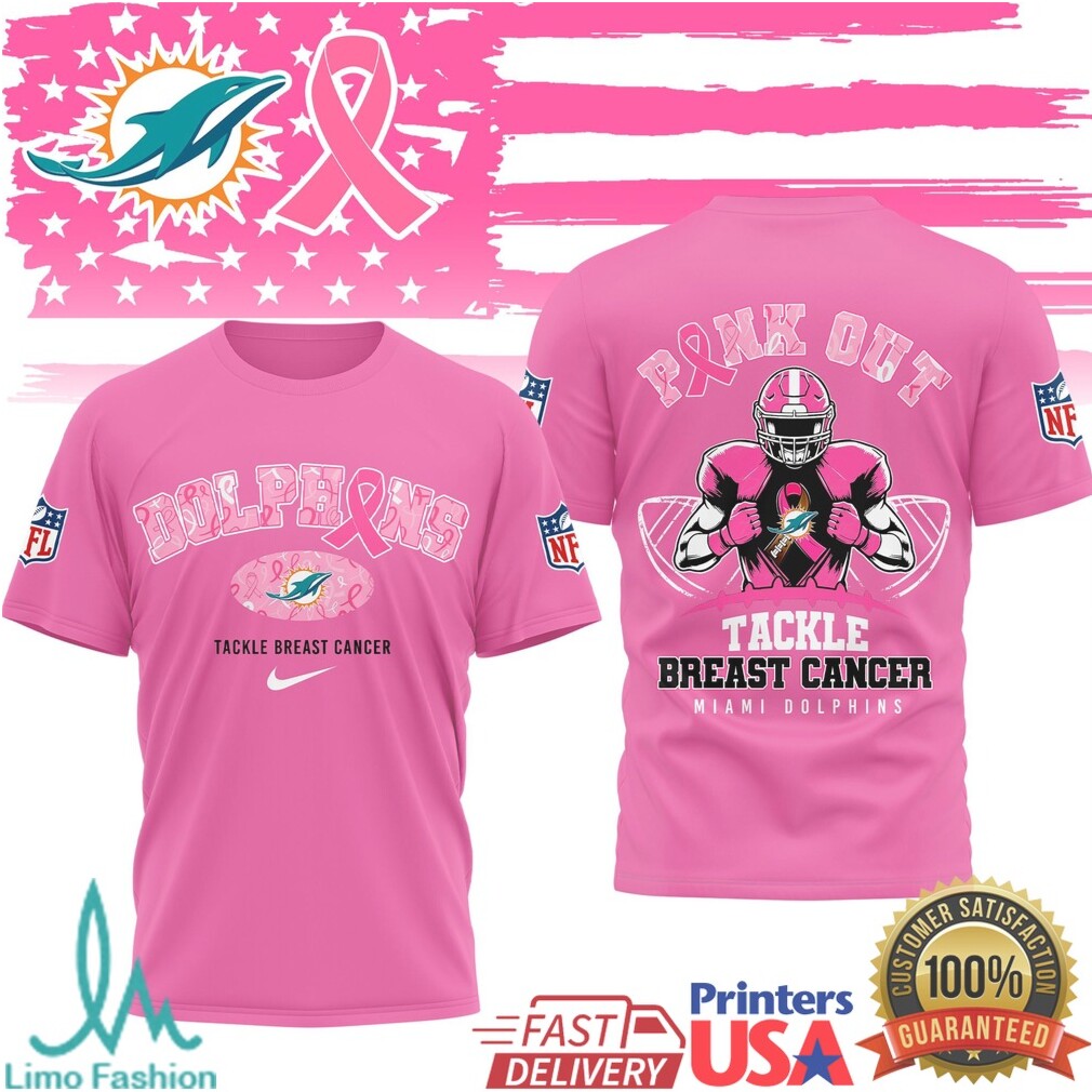 Chicago Bears Pink Out Tackle Breast Cancer NFL Awareness T Shirt - Limotees LLC