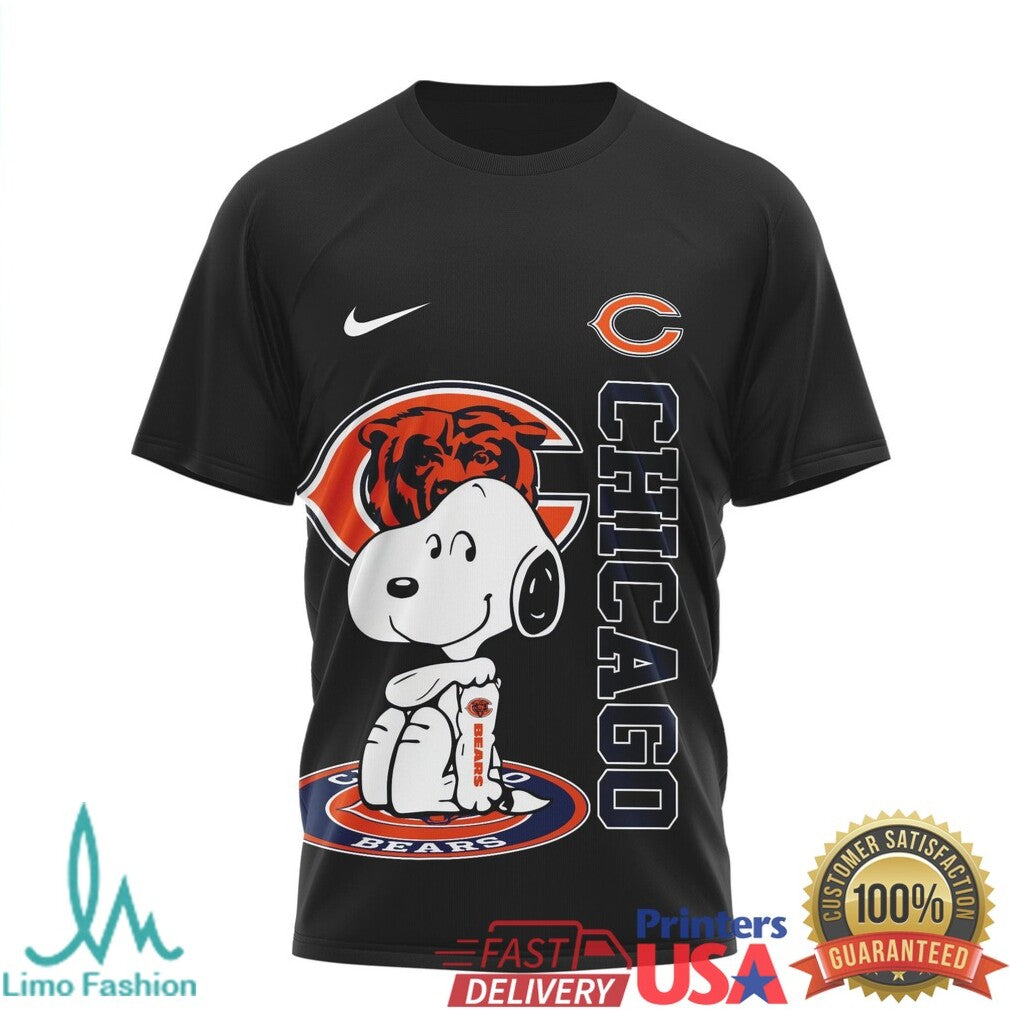 Chicago Bears Snoopy I Saw Chicago Bears Vintage Football Fan T Shirt