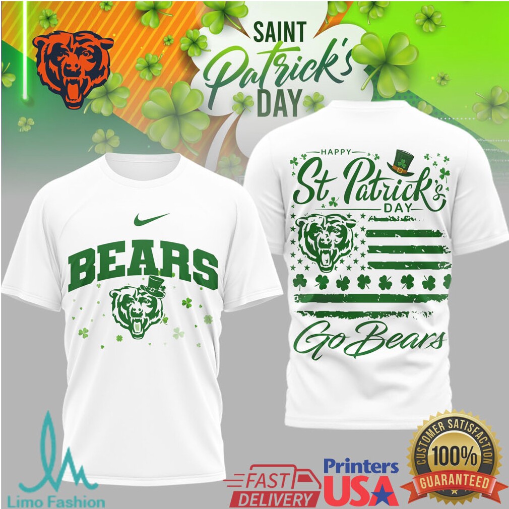 Chicago Bears St. Patrick'S Day Tee Go Bears Lucky Clover Sport Shirt - Limotees LLC
