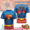 Chicago Bears Superman Graphics Compression T Shirt NFL Fan Superhero Gear - Limotees LLC