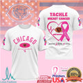 Chicago Bears Tackle Breast Cancer Awareness Pink Ribbon T Shirt - Limotees LLC