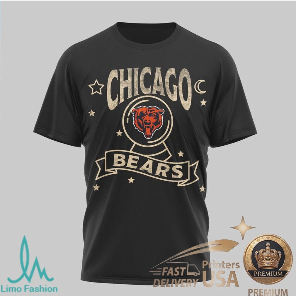 Chicago Bears Tarot Card Graphic Retro Style Sports T Shirt - Limotees LLC