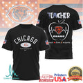 Chicago Bears Teacher Appreciation Night Apple Logo Tshirt - Limotees LLC