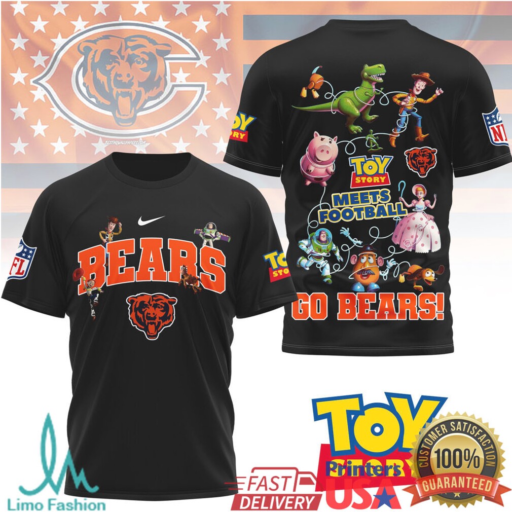 Chicago Bears Toy Story Meets Football Fan T Shirt - Limotees LLC