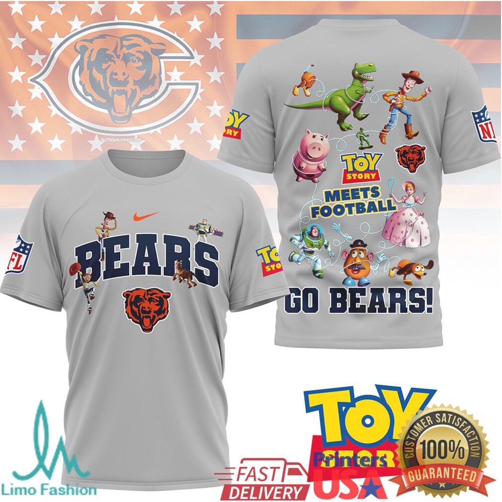 Chicago Bears Toy Story Meets Football Fan T Shirt - Limotees LLC