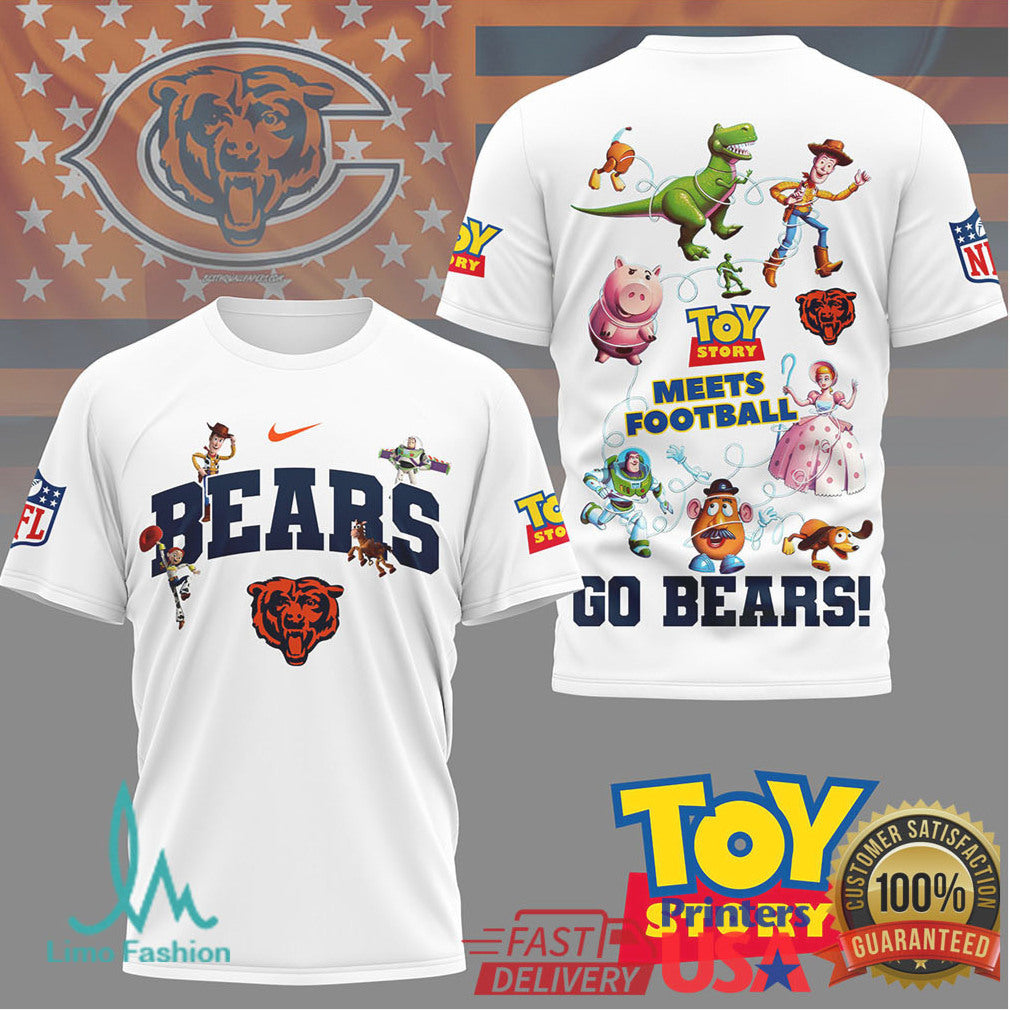 Chicago Bears Toy Story Meets Football Fan T Shirt - Limotees LLC
