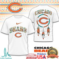 Chicago Bears Tribal Dreamcatcher Traditional Style Graphic T Shirt - Limotees LLC
