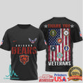 Chicago Bears Veterans Day Military Honor Guard T Shirt - Limotees LLC