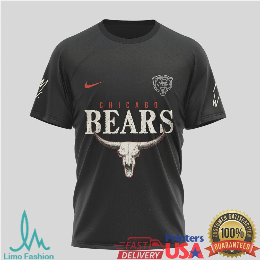 Chicago Bears Vintage Western Skull T Shirt Still The Problem Fan Gear - Limotees LLC