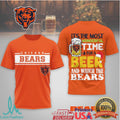 Chicago Bears “Wonderful Time For A Beer” Festive Football Tee - Limotees LLC
