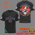 Chicago Bears X Grateful Dead Steal Your Face “Make Chicago Grateful Again” Tshirt - Limotees LLC
