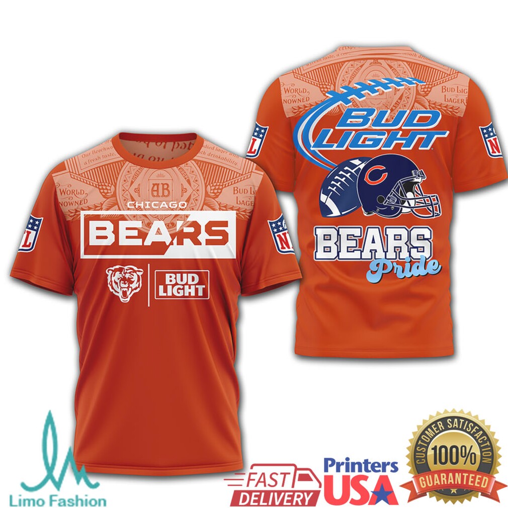 Chicago Bears x Bud Light Pride NFL Football Fan 3D T Shirt - Limotees LLC