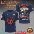 Chicago Bears x Harley Davidson Live To Ride Biker T Shirt - Limotees LLC
