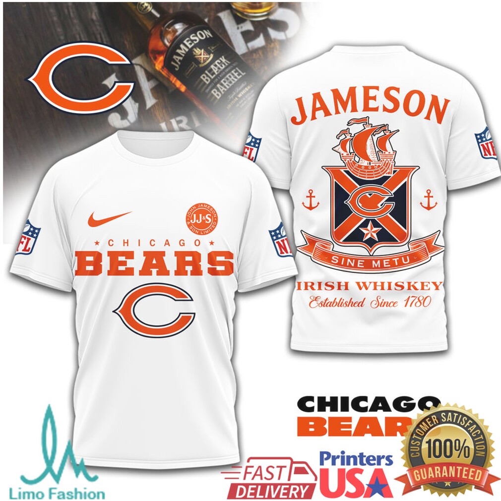 Chicago Bears x Jameson Irish Whiskey Sine Metu Personalized T Shirt