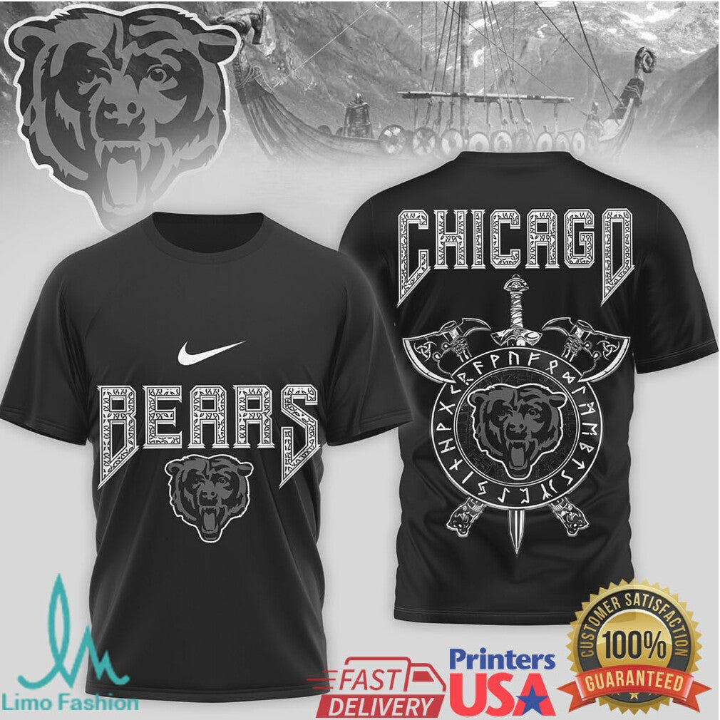 Chicago BearsOfficial NFL Viking 3D Shirt - Limotees LLC