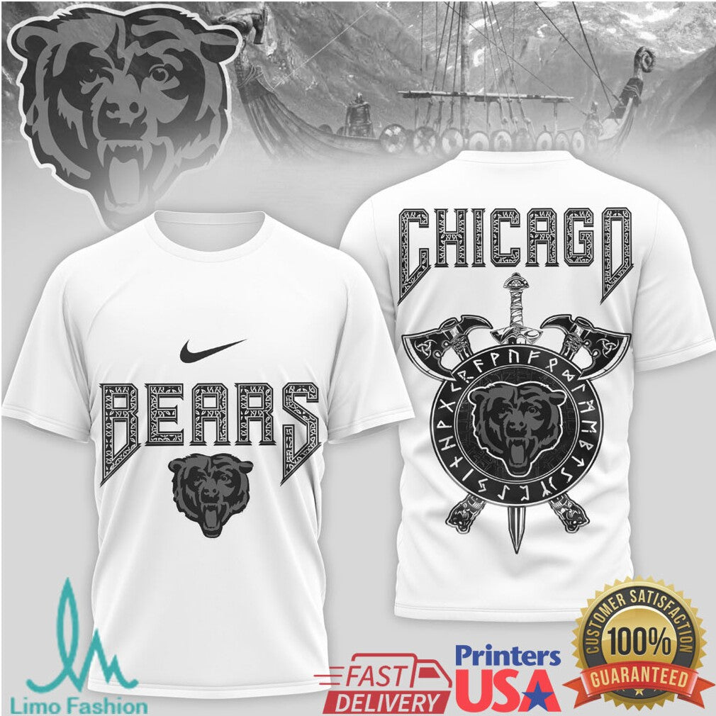 Chicago BearsOfficial NFL Viking 3D Shirt - Limotees LLC