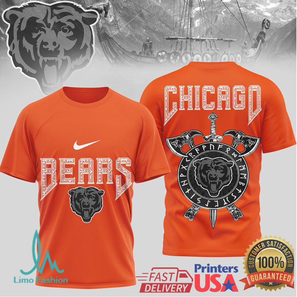 Chicago BearsOfficial NFL Viking 3D Shirt - Limotees LLC