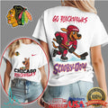 Chicago Blackhawks Scooby Doo Hockey Player Graphic T Shirt - Limotees LLC
