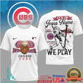 Chicago Cubs Baseball It's In Jesus Name We Play Religious T Shirt - Limotees LLC